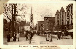 Tremont St. Path, Boston Common Postcard