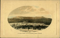 A Winter Sunset On Mt. Mansfield Postcard