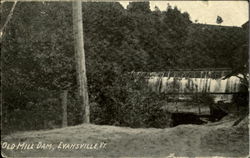 Old Mill Dam Postcard