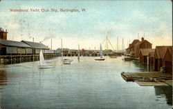 Waterfront Yacht Club Slip Postcard