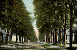 Central Street Northfield, VT Postcard Postcard