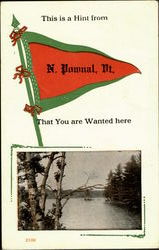 A Hint from N. Pownal North Pownal, VT Postcard Postcard