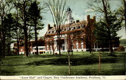 Ames Hall And Chapel, Troy Conference Academy Postcard