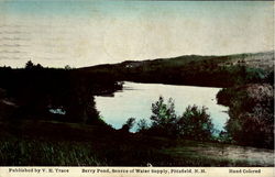 Berry Pond, Source Of Water Supply Postcard