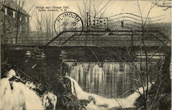 Bridge And Grange Hall South Acworth, NH Postcard Postcard