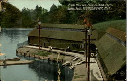 Bath Houses, Pine Island Park, Goffs Falls Postcard