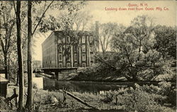 Looking Down River From Gonic Mfg. Co Postcard