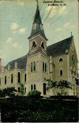 Catholic Church Franklin, NH Postcard Postcard