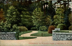 Entrance to Rollins Park Postcard