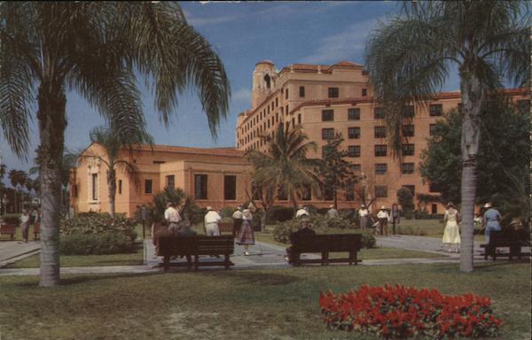 Shuffleboard Courts in the Beautiful Gardens of the Vinoy Park Hotel St. Petersburg Florida