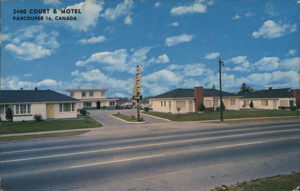 2400 Court and Motel Vancouver BC Canada British Columbia Postcard 2400 Court and Motel Vancouver BC Canada British Columbia Postcard