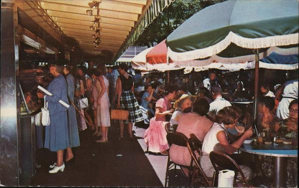 A Dining Patio at the Original Farmers Market Los Angeles California