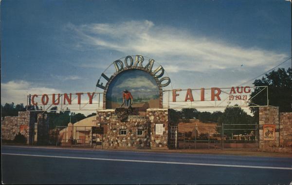El Dorado County Fairgrounds California Ray Foster Postcard