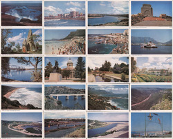 Set of 20: Caltex Petroleum South Africa Views Postcard