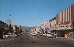 Downtown Business Area Postcard