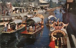 The Floating Gardens of Xochimilo, Mexico - American Airlines Postcard