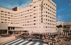 Empress Motel Pool and Cabana Club Postcard