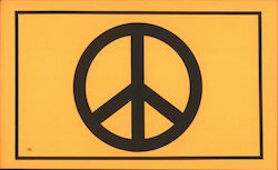 1971 Peace Sign Postcard