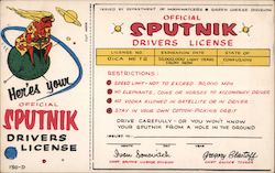 Official Sputnik Drivers License Postcard