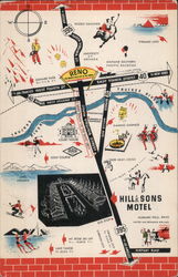 Hill & Sons Motel Postcard