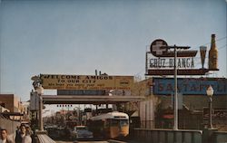 Entering Ciudad Juarez from El Paso Texas Postcard Postcard Postcard