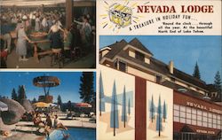 Nevada Lodge Lake Tahoe Postcard