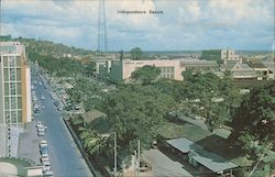 Aerial View of Independence Square Looking East Postcard