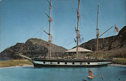 Whaler's Cove With Replica of the Whaling Ship Essex Honolulu, HI Postcard Postcard Postcard