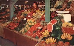 Choice Produce at the Original Farmers Market Postcard