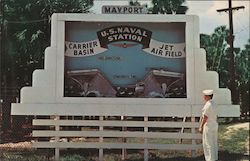 Entrance to U.S. Naval Station Mayport, FL Postcard Postcard Postcard
