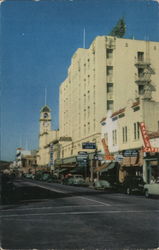 Business District Santa Cruz, CA Postcard Postcard Postcard