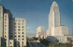 Los Angeles Civic Center California Postcard Postcard Postcard