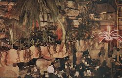 Big Falls and Grotto of the Mists at Clifton's Pacific Seas Main Dining Room Postcard