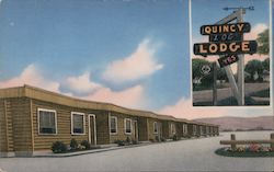 Quincy Log Lodge Washington Postcard Postcard Postcard