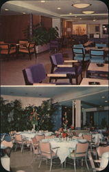 SS Matsonia - Smoking Room and Dining Room Hawaii Cruise Ships Postcard Postcard Postcard