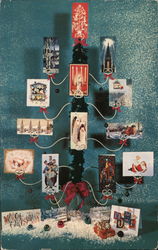 Personalized Christmas Cards from Waban Gift and Yarn Shop Postcard