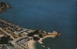 Aerial View of Popular Beach and Beautiful Shoreline Pacific Grove, CA Postcard Postcard Postcard