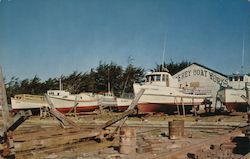 Boat Yard - Monterey Hull for Boats Postcard