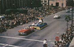 Annual Rose Festival Parade Postcard