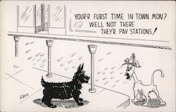 Your First Time in Town Mon? Well Not There, They're Pay Stations! Postcard