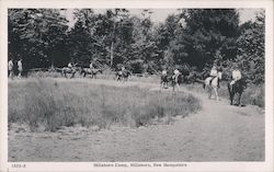 Horseback Riding at Hillsboro Camp New Hampshire Postcard Postcard Postcard