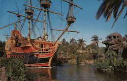 Pirate Ship, Disneyland Postcard