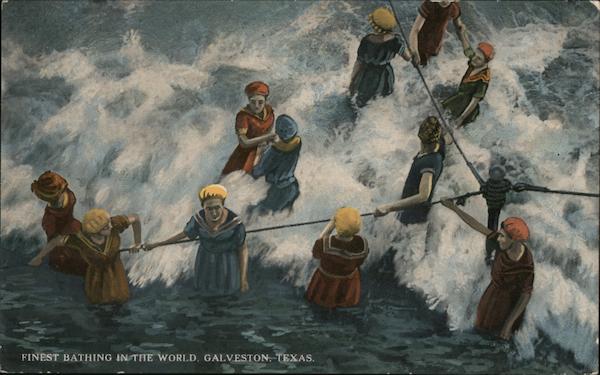 Finest Bathing in the World Galveston Texas