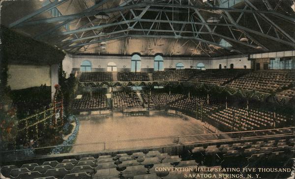 Convention Hall Seating Five Thousand Saratoga Springs New York