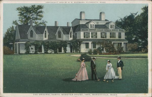 The Original Daniel Webster House, 1859 Marshfield Massachusetts