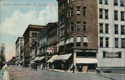 Looking West on Main Street Springfield, OR Postcard Postcard Postcard