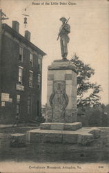 Home of the Little Duke Cigar, Confederate Monument Postcard