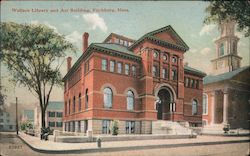 Wallace Library and Art Building Fitchburg, MA Postcard Postcard Postcard