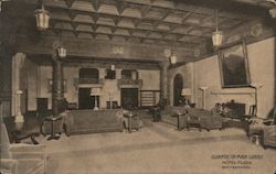 Glimpse of the Main Lobby of Hotel Plaza Postcard