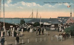 Tent City, Coronado Postcard